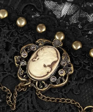 Gothic-Lolita-Spitzenhandschuhe für Damen élégance