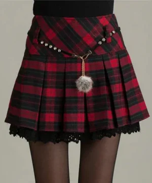 Schottischer Gothic Spitzenrock