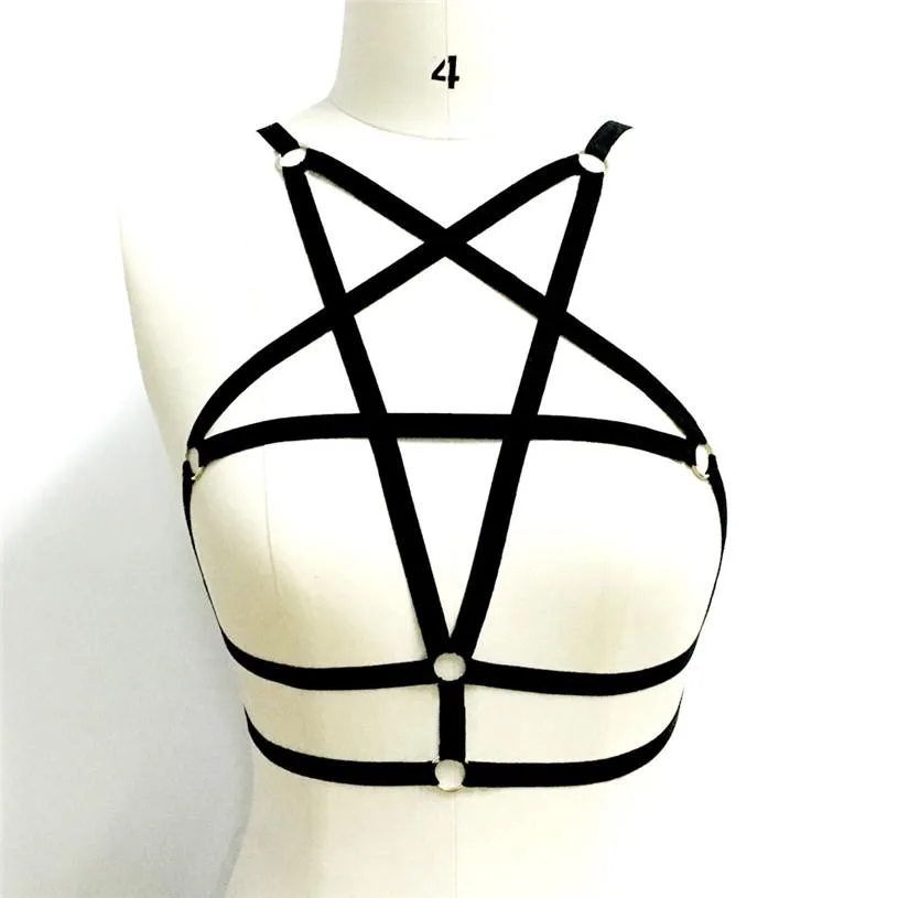 Elastisches Gothic-Harness für Damen