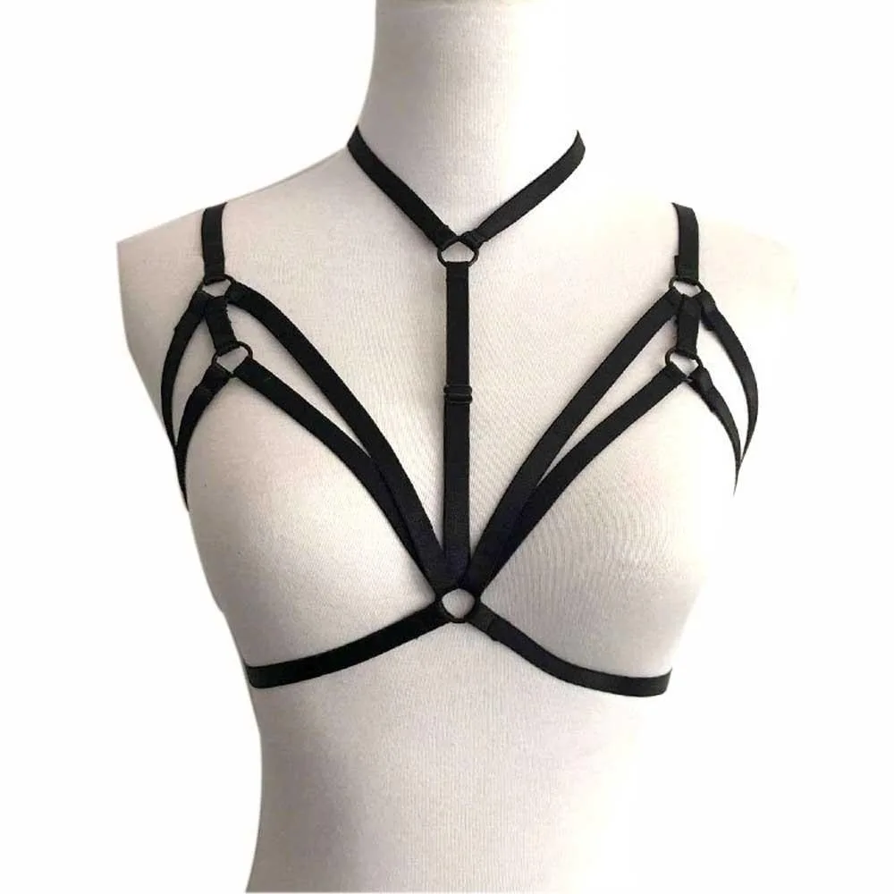 Gothic-Gürtel Kunstleder Schwarz