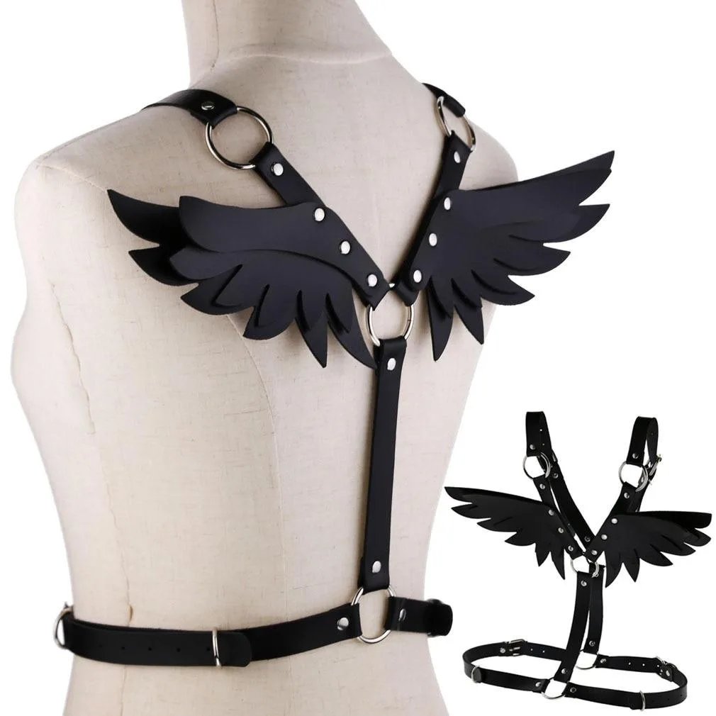 Gothic Geschirr mit Flügeln