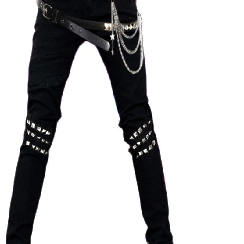 Gothic Jeans Mit Kette – Bild 2