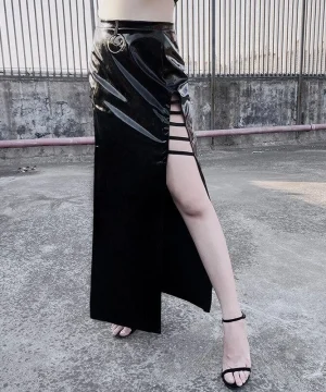 Gothic Rock Langes Leder