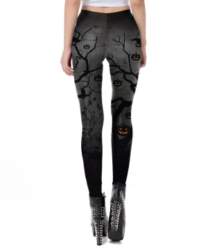 Gothic Leggings Schwarzer Rabe