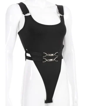 Gothic Badeanzug Mit Trägern