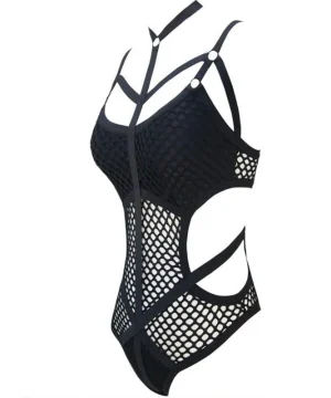 Gothic Strick Badeanzug