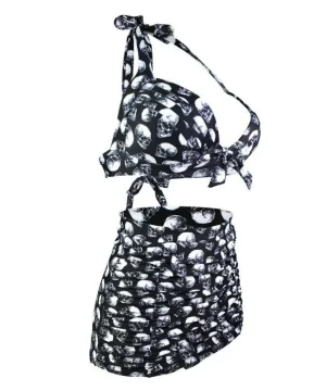 Gothic Badeanzug Hohe Taille