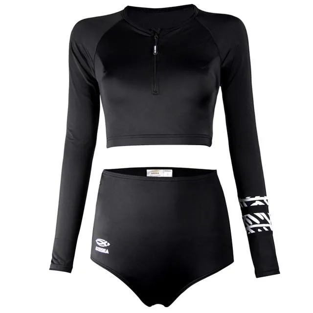 Gothic Badeanzug mit Frontreißverschluss – Bild 4