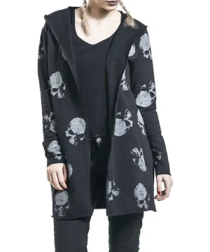 Gothic Mantel Totenkopf Print