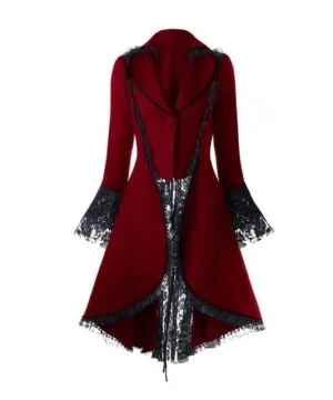 Gothic Mantel Schwarz Vintage