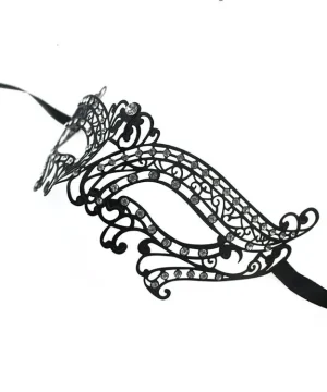 Gothic-Gesichtsmaske mit Strass