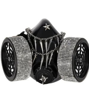 Gotische Maske mit Kristallverzierung