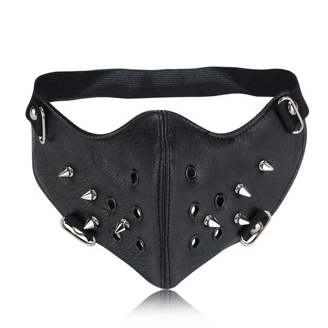 Motorradmaske im Gothic-Design mit Spitze