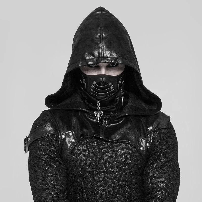 Schwarze Gothic Punk Maske