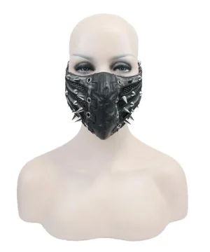 Gotische Gesichtsmaske mit Reptilienmotiv