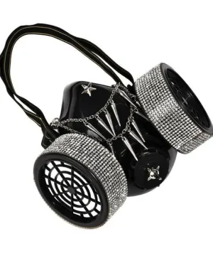 Steampunk-Maske mit Kristalldetails
