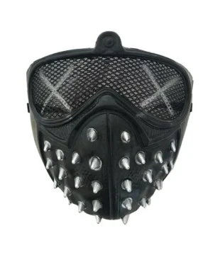 Gothic-Stil Gesichtsmaske Schwarz