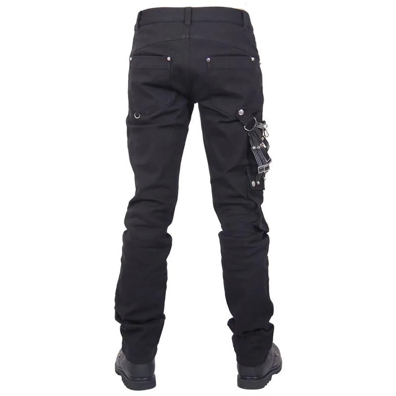 Gothic Hose Kette und Reißverschluss – Bild 3
