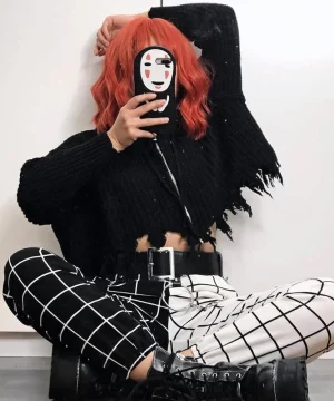 Gothic Hose Schachbrettmuster