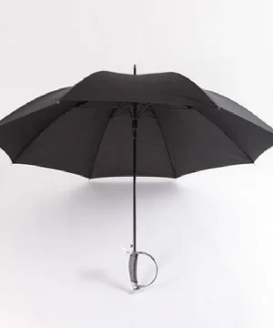 Gotischer Regenschirm mit Ninja-Design