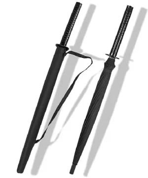 Regenschirm im Samurai-Schwert-Stil