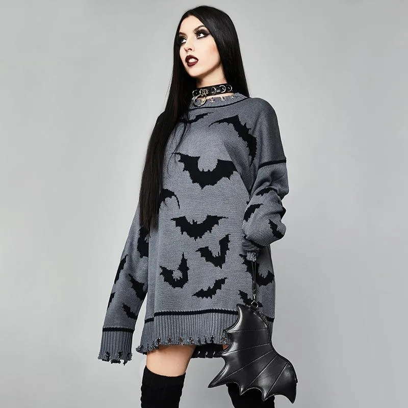 Gothic Pullover Fledermaus