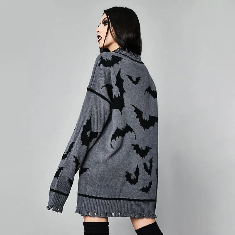 Gothic Pullover Fledermaus – Bild 4