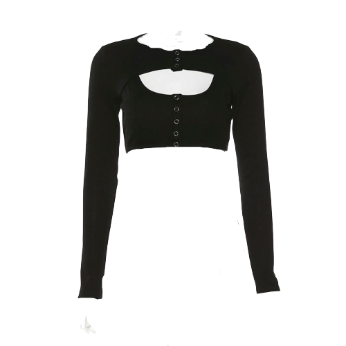 Gothic Pullover Kurz – Bild 3
