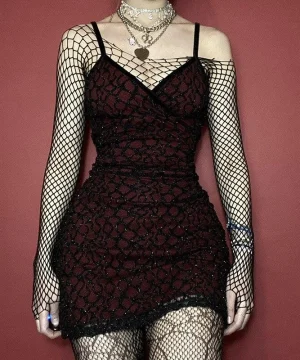 Gothic Kleid Burgund