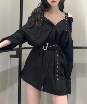 Gothic Kleid Kurze Streetwear