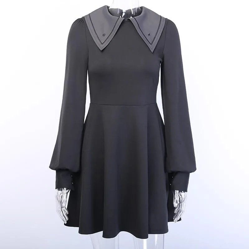Gothic Kleid Kurzes Vintage Kleid – Bild 2
