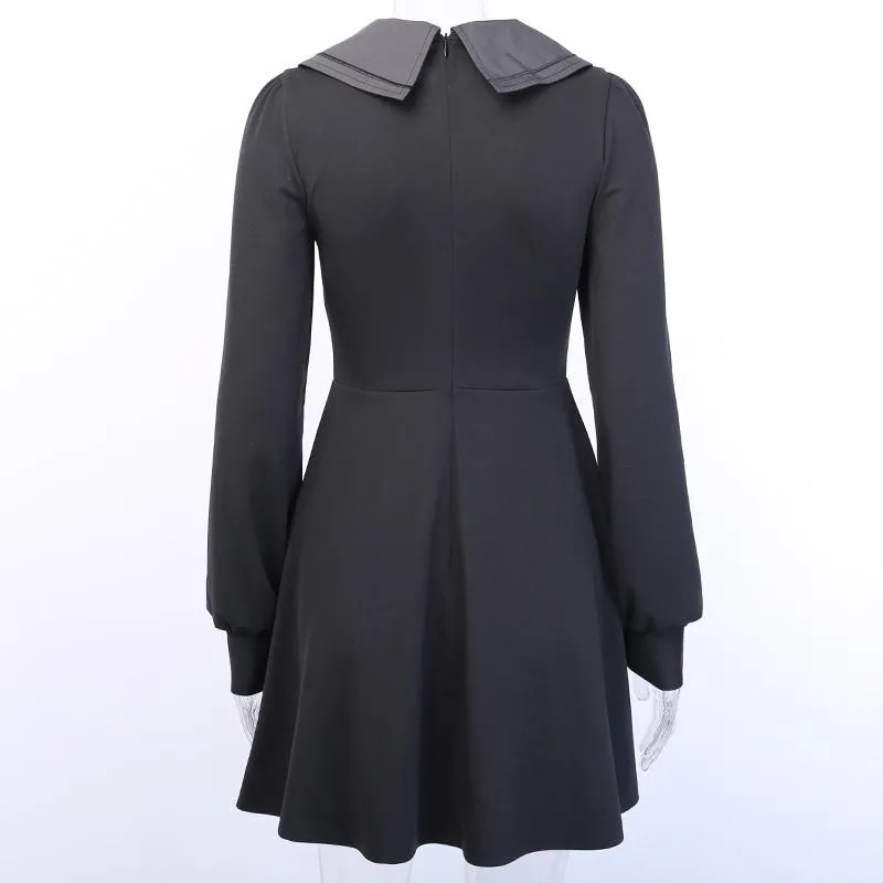 Gothic Kleid Kurzes Vintage Kleid – Bild 3