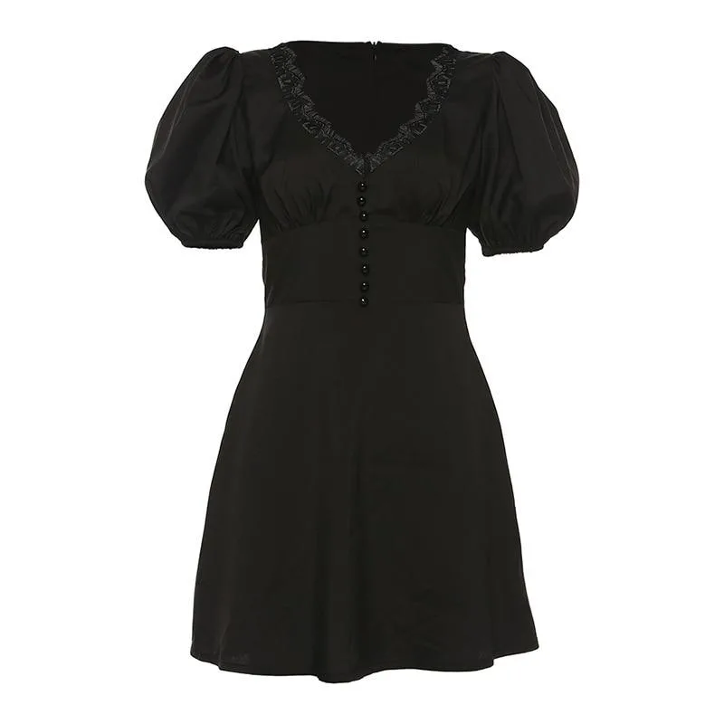 Gothic Kleid Elegant im Grunge Stil – Bild 2