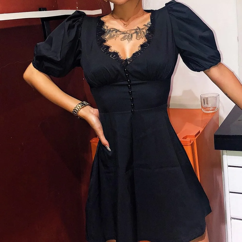 Gothic Kleid Elegant im Grunge Stil