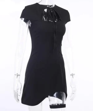 Gothic Kleid Schwarzer Punk