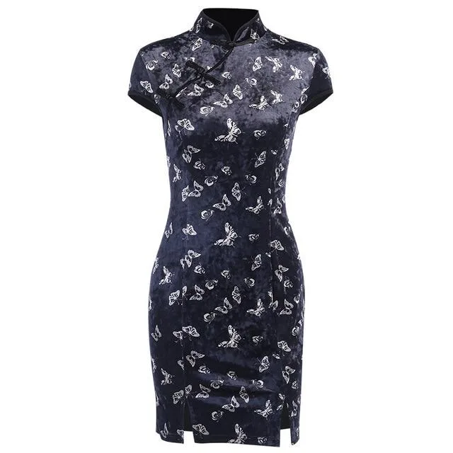 Gothic Kleid Schmetterling – Bild 4