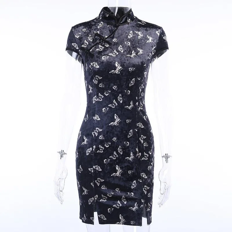 Gothic Kleid Schmetterling – Bild 2