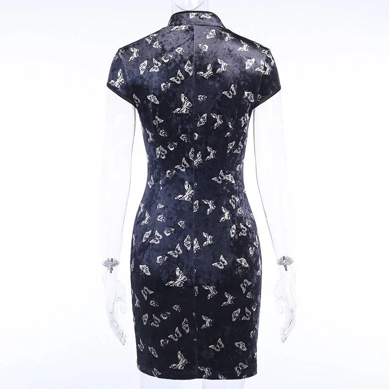 Gothic Kleid Schmetterling – Bild 3