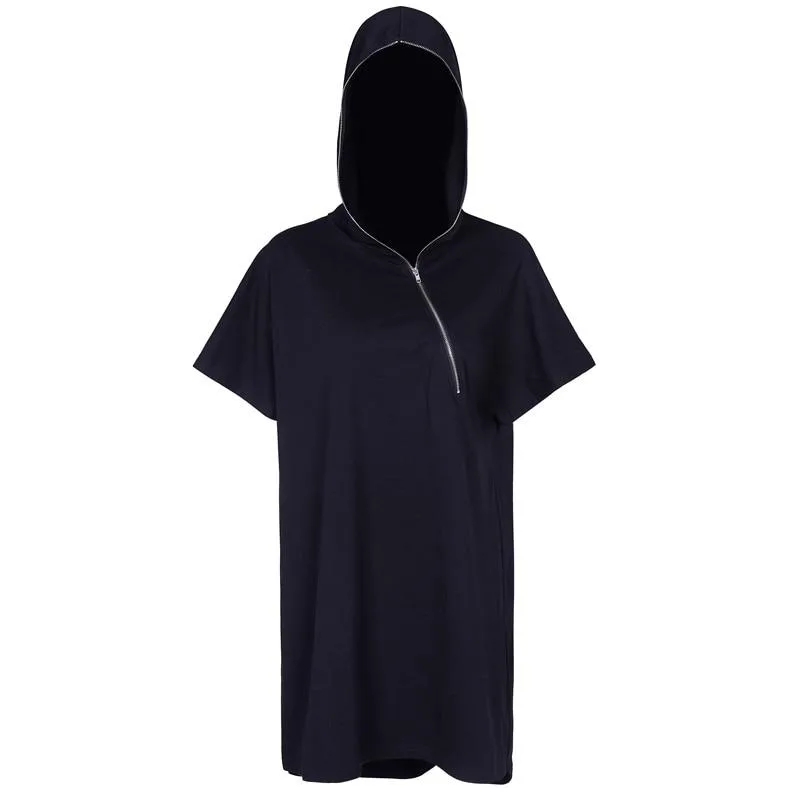 Gothic Punkkleid mit Kapuze – Bild 5
