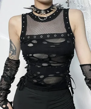 Gothic Steampunk Crop Top