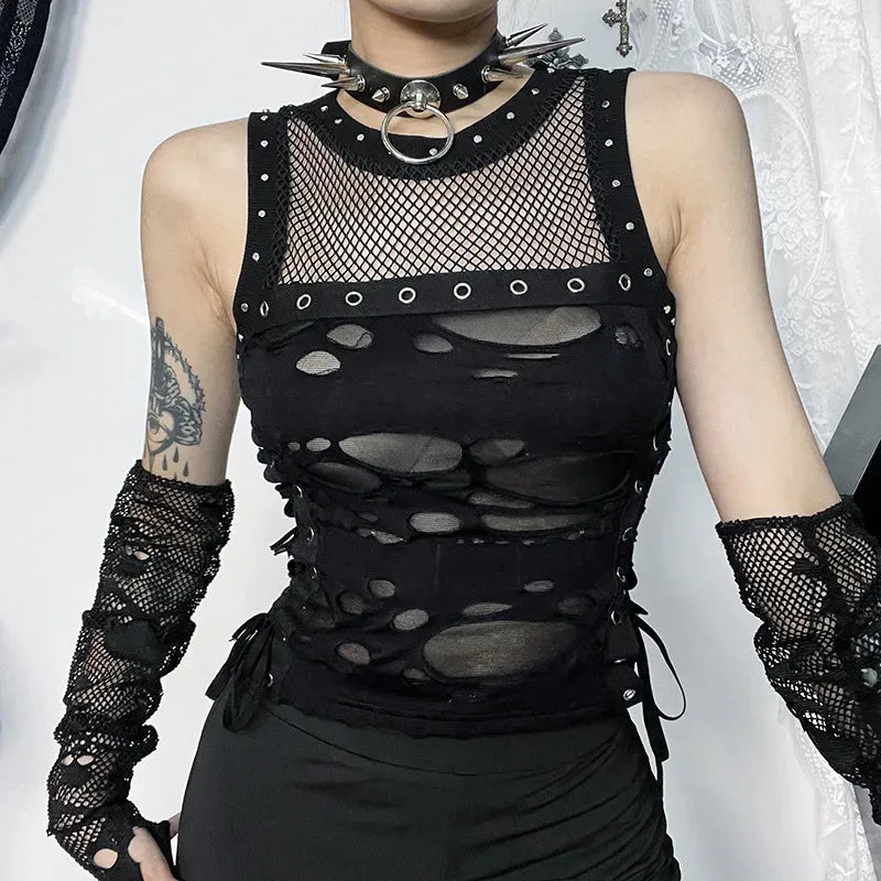 Gothic Steampunk Crop Top