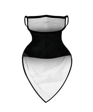 Modische Gesichtsmaske mit schwarzem Design