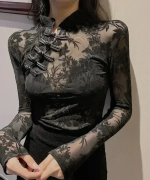 Asiatisches Gothic Shirt