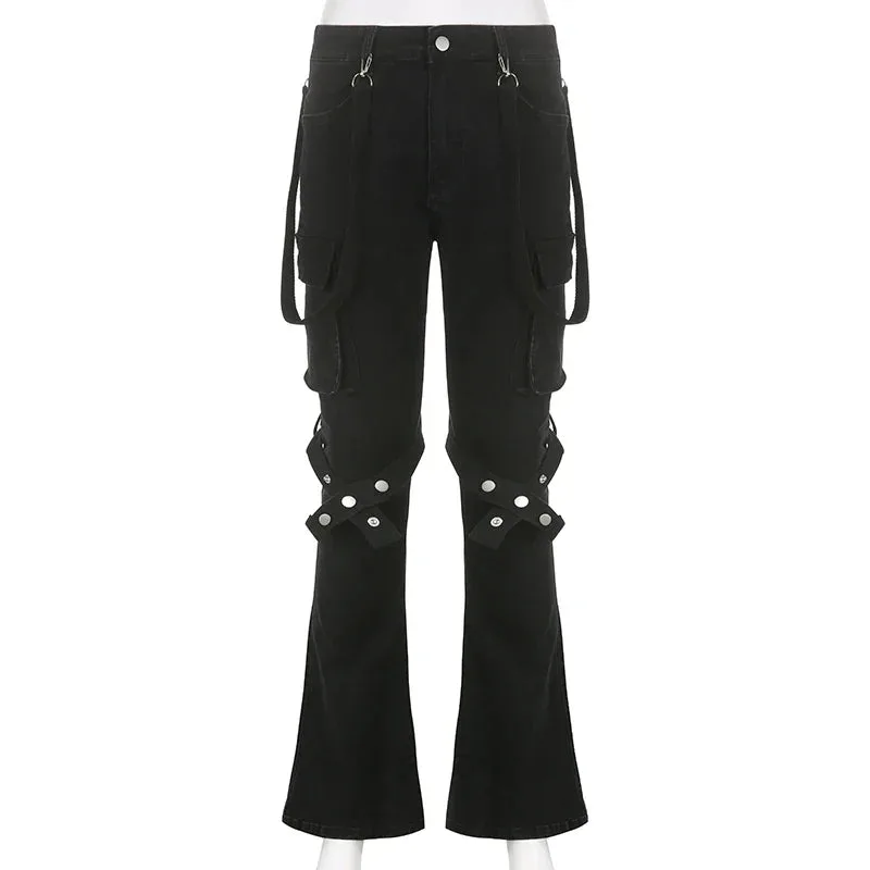 Gothic Punk Cargo Jeans – Bild 2