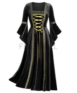 Mittelalterliches Gothic Kleid Cosplay