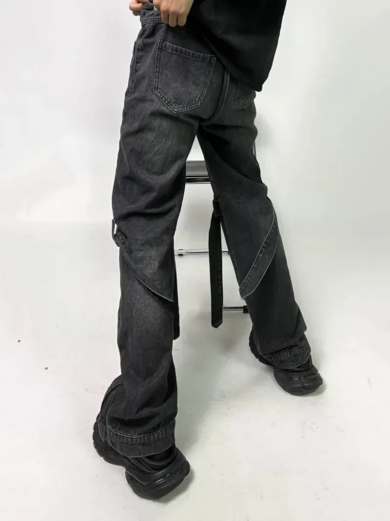 Gotische Baggy Jeanshose