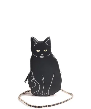 Gothic Handtasche Schwarze Katze
