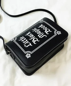 Gothic Lederhandtasche Little Black Magic Book