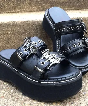 Gothic Sandale Fledermaus
