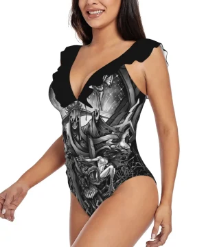 Gothic Maleficent Badeanzug